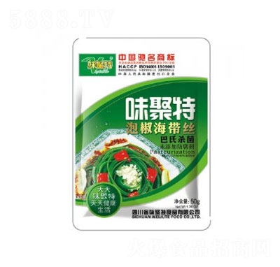 味聚特泡椒海帶絲50g