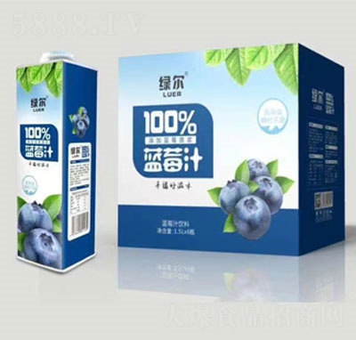 綠爾藍莓汁飲料果汁飲料招商