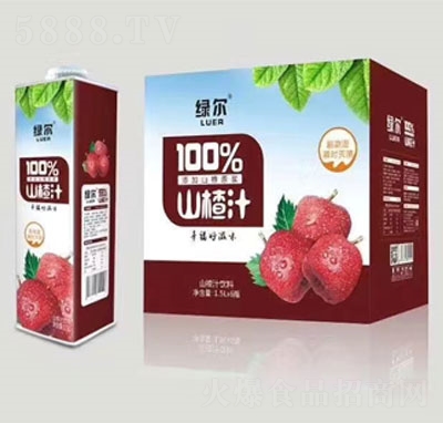 綠爾山楂汁飲料果汁飲料招商