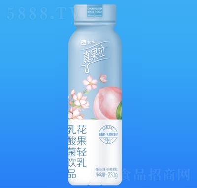 蒙牛真果?；üp乳乳酸菌飲品櫻花白桃味230g