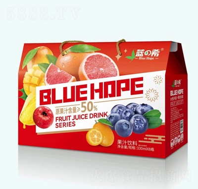 藍の希多口味果汁飲料320mlX8瓶