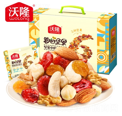 沃隆每日?qǐng)?jiān)果750g活力款混合干果仁康零食小吃