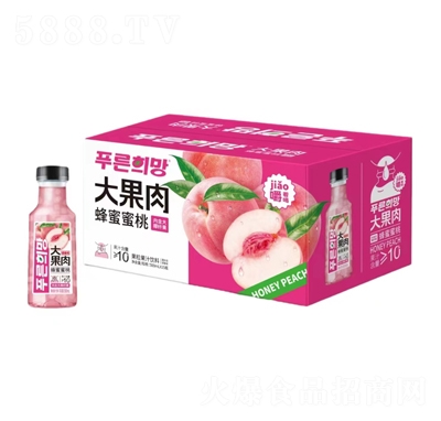 永春大果肉蜂蜜蜜桃果粒果汁飲料500mlX15瓶