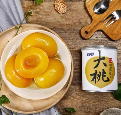 大連真心罐頭大桃罐頭水果罐頭880g