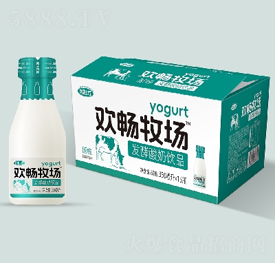 歡暢牧場發(fā)酵酸奶350毫升×15瓶